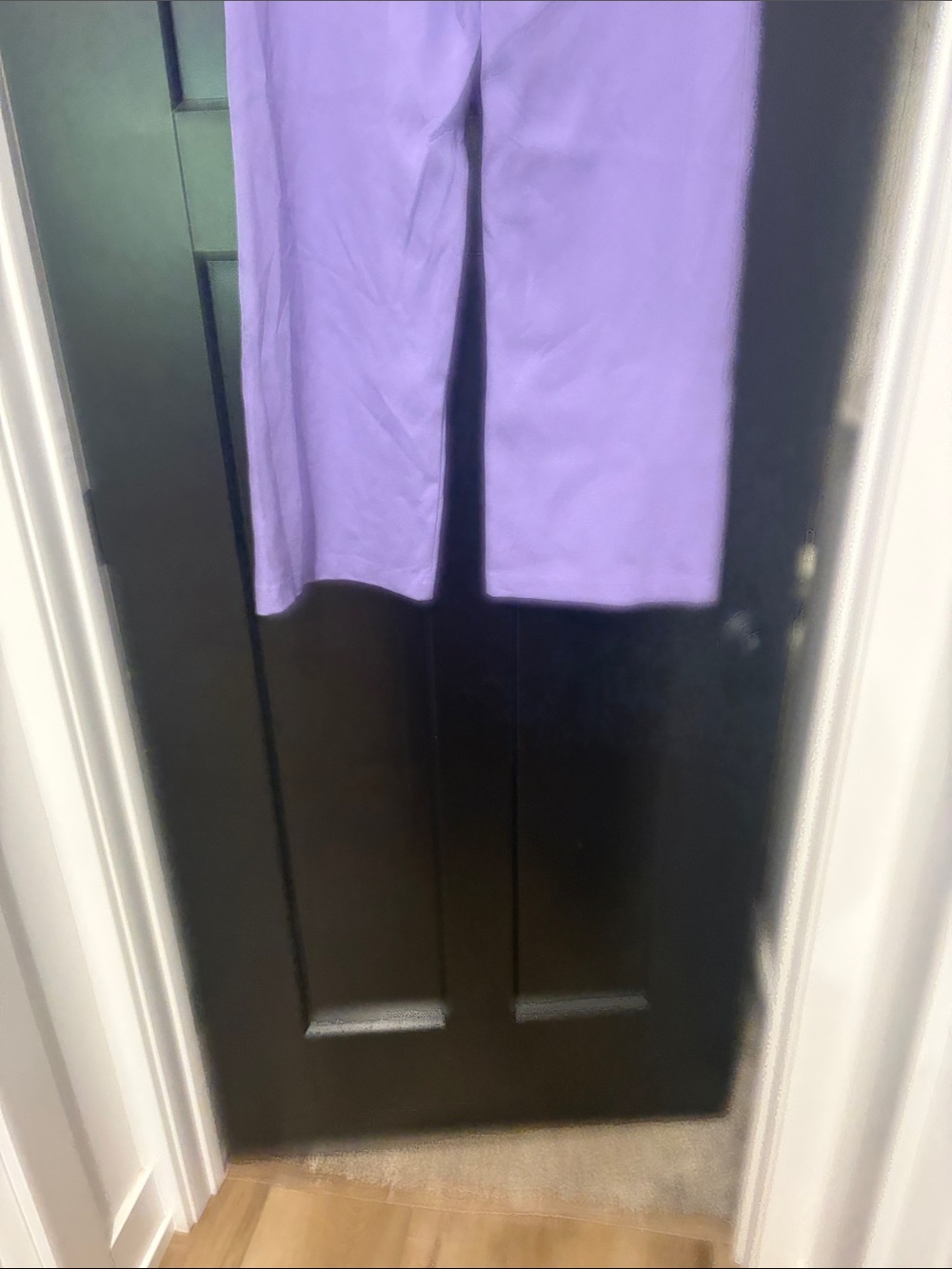 Women's Lavender Wide-Leg Capris with Fold-Over Waistband - Picture 2 of 5